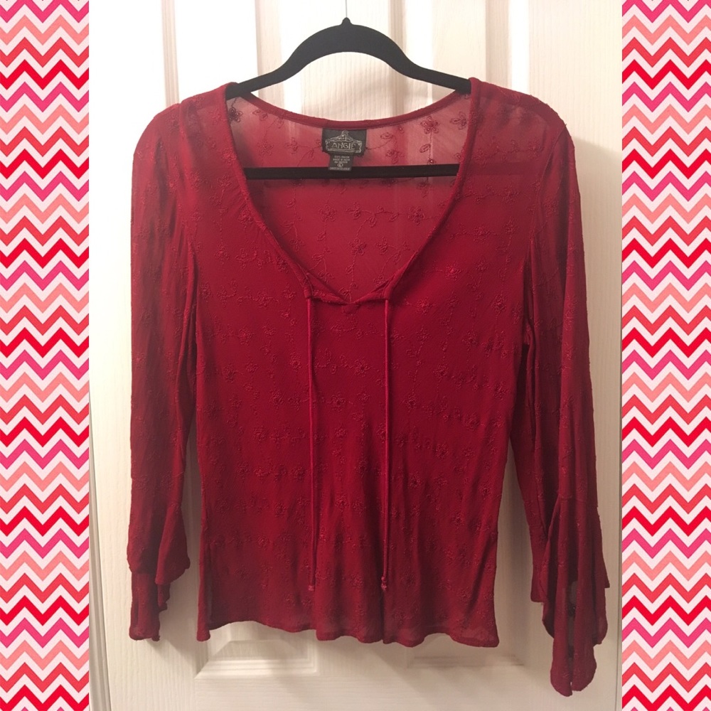 Vintage Red Blouse